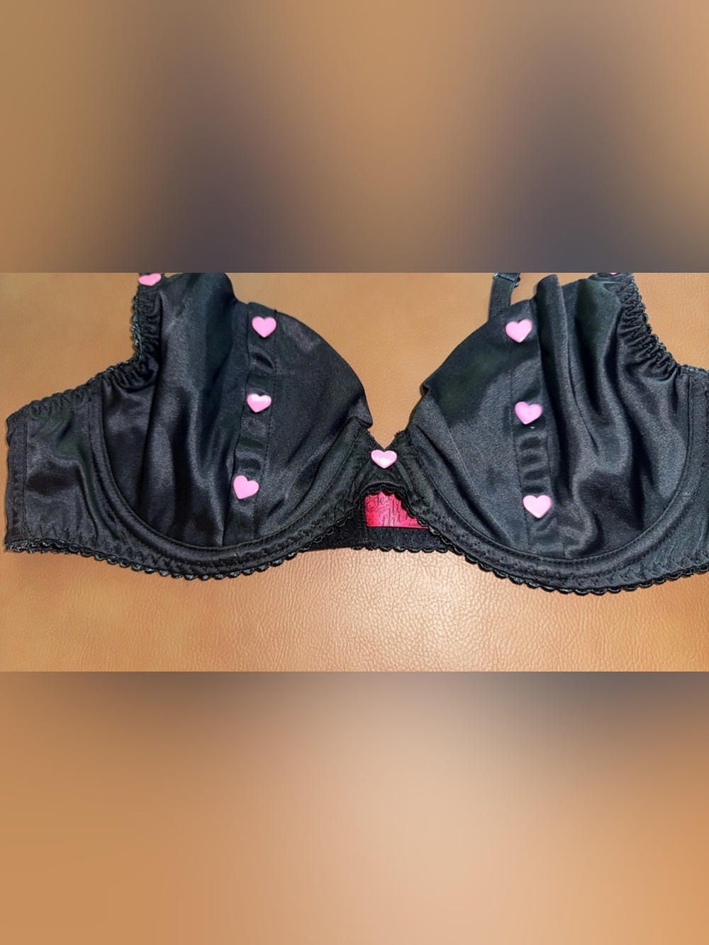 Like New Rare 2007 Victoria’s Secret Sexy Little Things Heart Snap Bra Black 36B - Picture 6 of 7